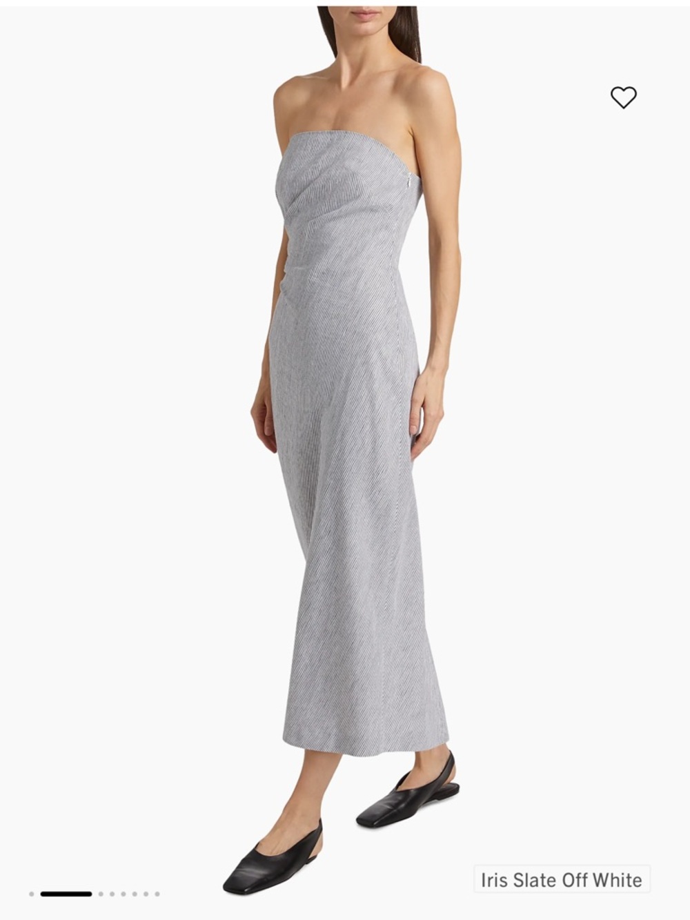 NWT Vince Stripped midi cotton dress